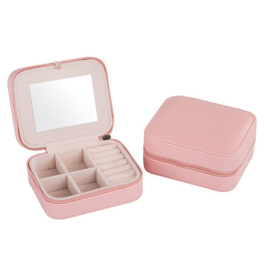 Organizador de Joyas Portátil con Compartimentos y Cierre - Caja de Viaje para Anillos y Aretes - Image 7