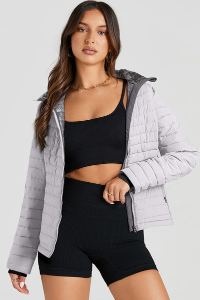 Chaqueta Acolchada de Algodón para Mujer con Cuello Tipo Mao - Image 42