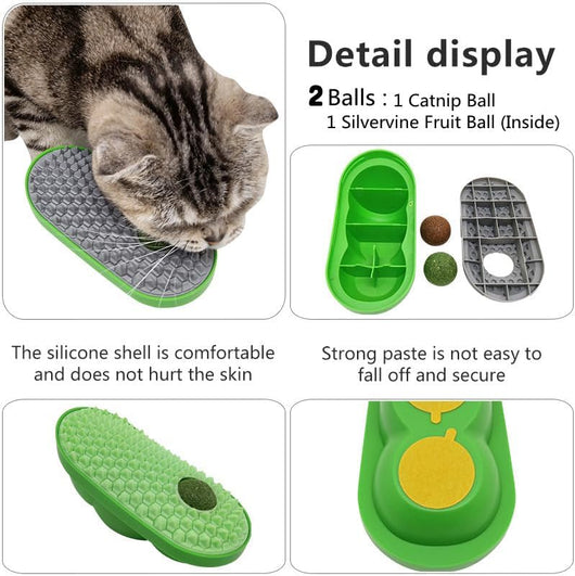 Bolas de Catnip Adhesivas para Pared - Juguete Interactivo para Gatos - Image 7