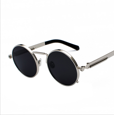 Gafas de Sol Estilo Punk con Patas Metálicas y Lentes Reflectivas - Image 22