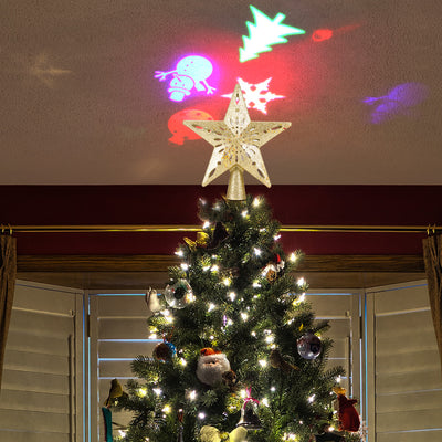 Estrella Luminosa LED para Árbol de Navidad con Proyector Láser de Copos de Nieve - Image 6