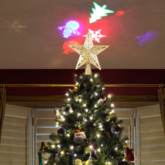 Estrella Luminosa LED para Árbol de Navidad con Proyector Láser de Copos de Nieve - Image 6