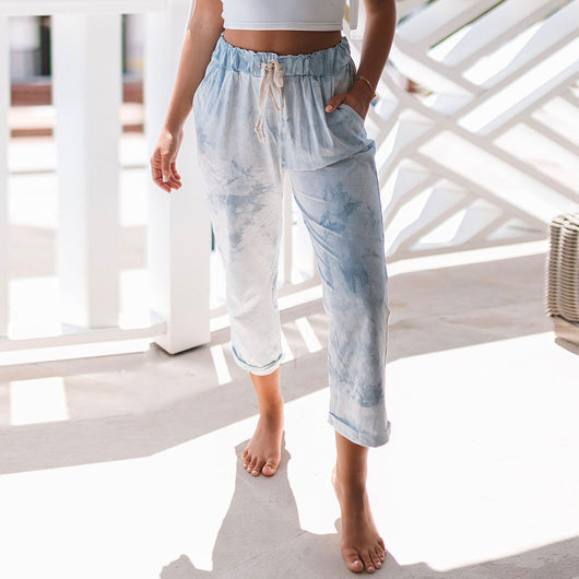Pantalones de Cintura Alta con Estampado Tie-Dye - Image 19