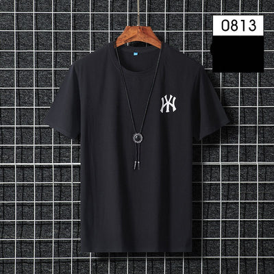 Camiseta de Algodón Cuello Redondo para Hombre - Talla Grande - Image 14