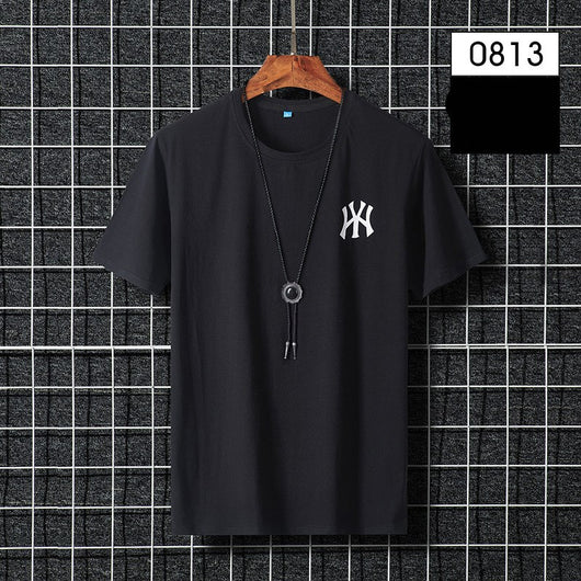 Camiseta de Algodón Cuello Redondo para Hombre - Talla Grande - Image 14