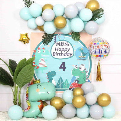 Fondo Decorativo Dinosaurios con Globos para Cumpleaños Infantil - Image 19