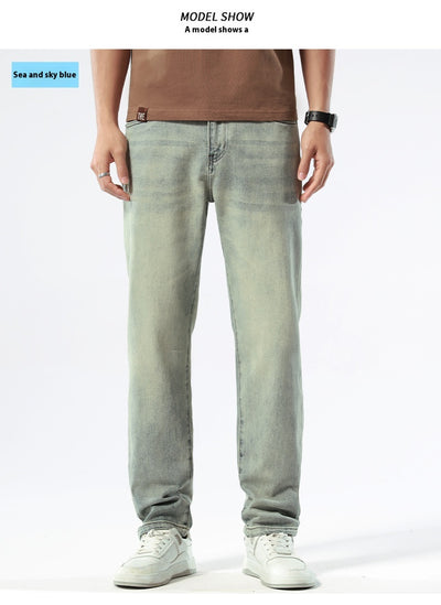 Pantalones Vaqueros Stretch Nostálgicos Slim Fit para Hombre - Image 23