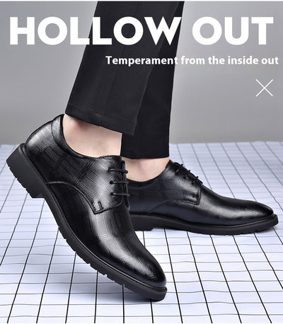 Zapatos Formales de Cuero Genuino para Hombre Talla Grande - Image 26