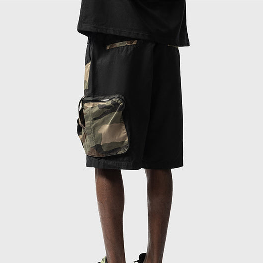 Pantalones Cortos Cargo Tácticos Multibolsillo Camuflaje para Hombre - Image 6
