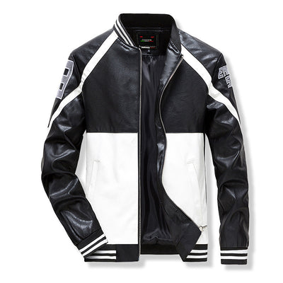 Chaqueta de Cuero PU Casual para Hombre - Estilo Juvenil Moderno - Image 11