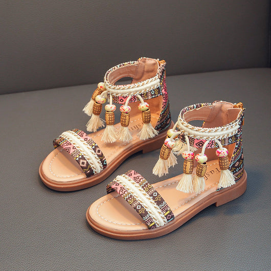 Sandalias Romanas Infantiles Étnicas Retro para Verano - Image 19