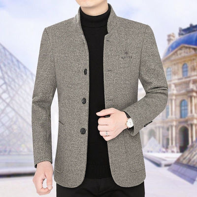 Abrigo Casual Acolchado con Solapa - Chaqueta de Negocios para Otoño e Invierno - Image 7