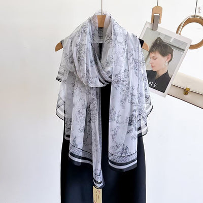 Pañuelo Largo Estampado Versátil para Mujer - Image 27