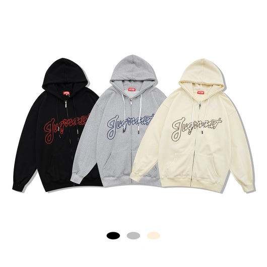 Sudadera con Capucha Pareja Letras Bordadas Diseño Minimalista - Image 10