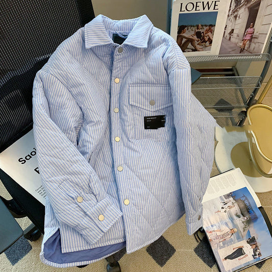 Chaqueta Suelta de Algodón Grueso - Diseño Cómodo y Versátil