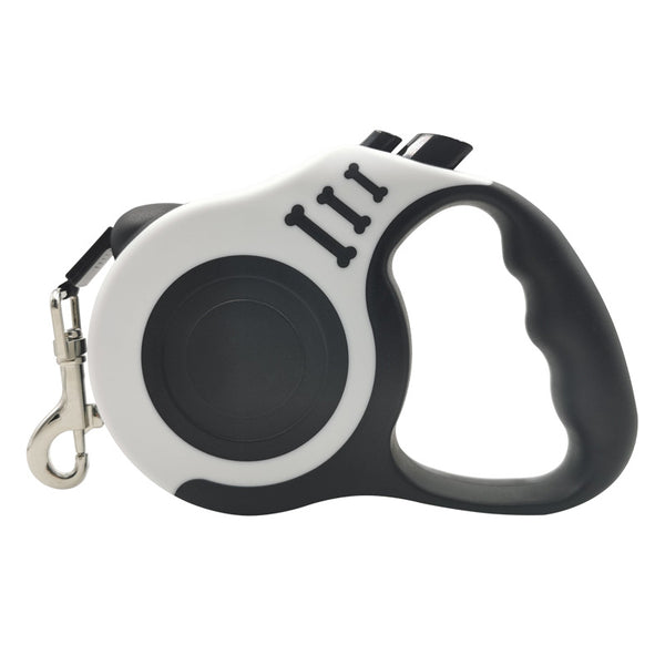 Correa Retráctil Automática para Perros con Diseño de Hueso