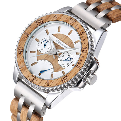 Reloj Deportivo para Hombre con Diseño de Madera y Mecanismo de Precisión - Image 5