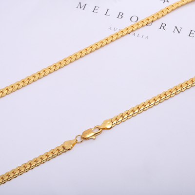 Cadena para Hombre Estilo Serpiente en Tono Dorado - Image 7