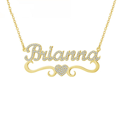 Collar Personalizado de Corazón con Cristales y Mariposa - Image 15