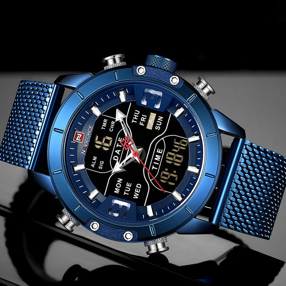 Reloj de Pulsera con Malla Metálica