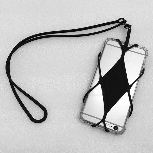 Funda Universal de Silicona para Celular con Cordón de Seguridad