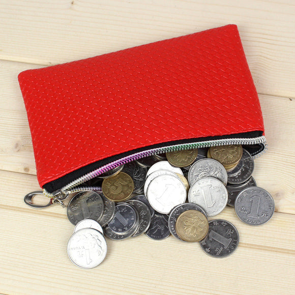 Monedero Mini Multicolor de PU con Cierre - Bolsa Compacta para Monedas y Tarjetas