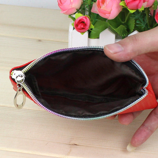 Monedero Mini Multicolor de PU con Cierre - Bolsa Compacta para Monedas y Tarjetas - Image 3