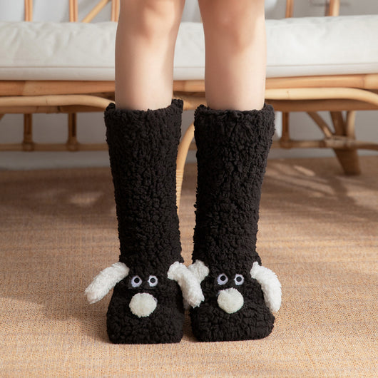 Calcetines Térmicos Antideslizantes con Diseño de Perrito para Mujer - Image 11