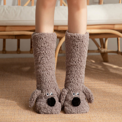 Calcetines Térmicos Antideslizantes con Diseño de Perrito para Mujer - Image 13