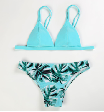 Bikini Reversible con Estampado de Hojas Doble Cara - Image 14