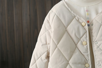 Abrigo de Invierno Acolchado con Rombos y Bolsillos para Mujer - Image 18
