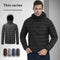 Lightweight Hooded Sports Coat - Waterproof Thermal Winter Jacket