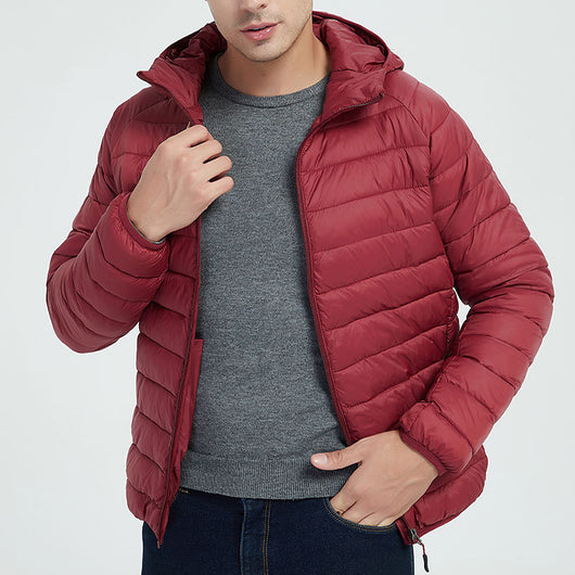 Abrigo Deportivo Ligero con Capucha - Chaqueta Térmica Impermeable para Invierno - Image 4