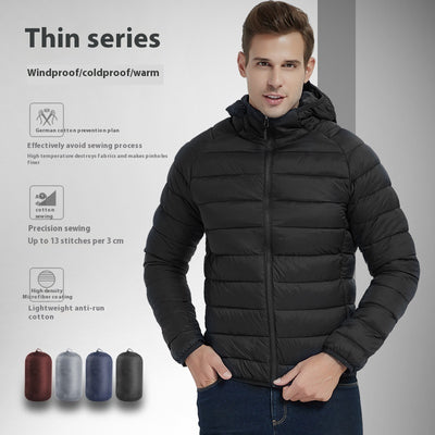 Abrigo Deportivo Ligero con Capucha - Chaqueta Térmica Impermeable para Invierno - Image 25