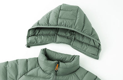 Chaqueta Ligera con Capucha para Hombre - Abrigo Cálido Portátil con Bolsillos - Image 14