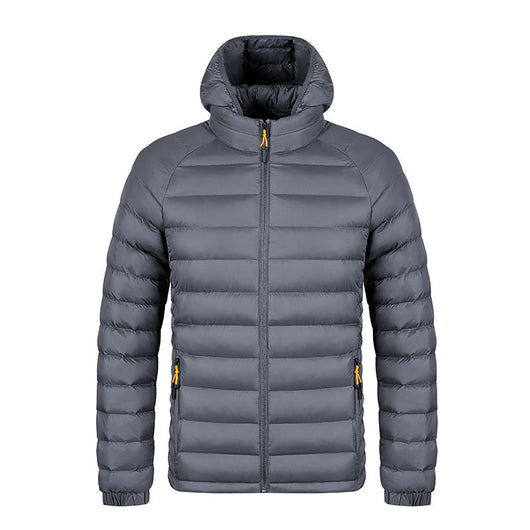 Chaqueta Ligera con Capucha para Hombre - Abrigo Cálido Portátil con Bolsillos - Image 18