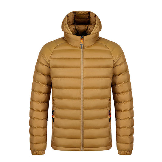 Chaqueta Ligera con Capucha para Hombre - Abrigo Cálido Portátil con Bolsillos - Image 21