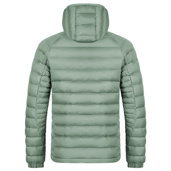 Chaqueta Ligera con Capucha para Hombre - Abrigo Cálido Portátil con Bolsillos
