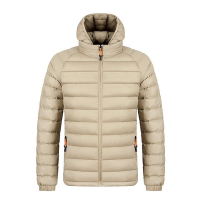 Chaqueta Ligera con Capucha para Hombre - Abrigo Cálido Portátil con Bolsillos - Image 4