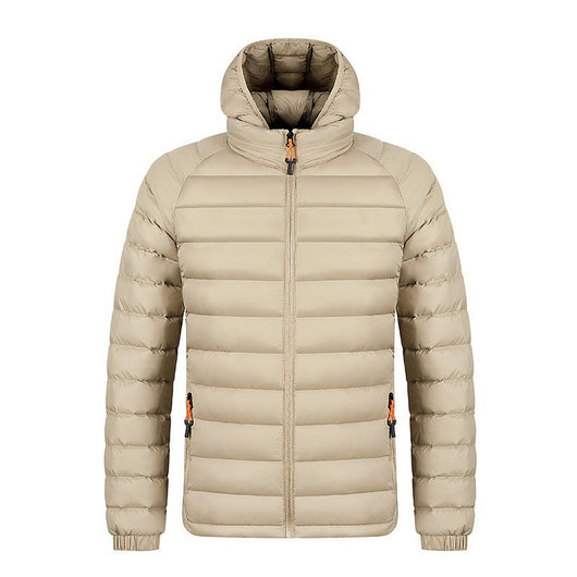 Chaqueta Ligera con Capucha para Hombre - Abrigo Cálido Portátil con Bolsillos - Image 4