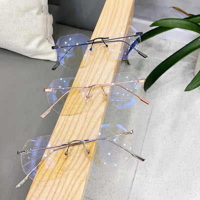Gafas Sin Marco Doradas - Diseño Elegante para Hombre - Image 2