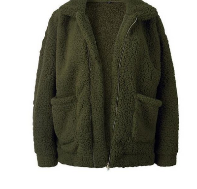Abrigo Casual Mujer Otoño Invierno Lana Peluda Suelto Europeo - Image 7