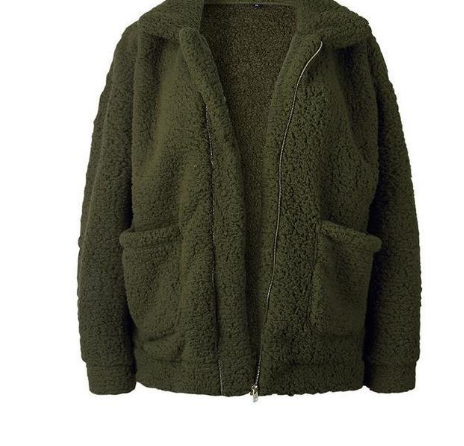 Abrigo Casual Mujer Otoño Invierno Lana Peluda Suelto Europeo - Image 7