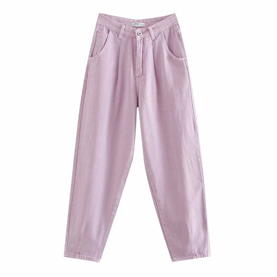 Jeans Sueltos Plisados Estilo Europeo y Americano - Image 11