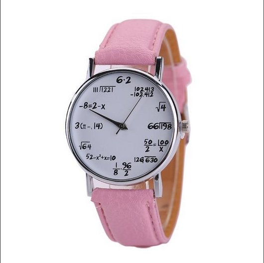 Reloj de Cuarzo Educativo con Símbolos de Suma y Resta para Estudiantes - Image 4