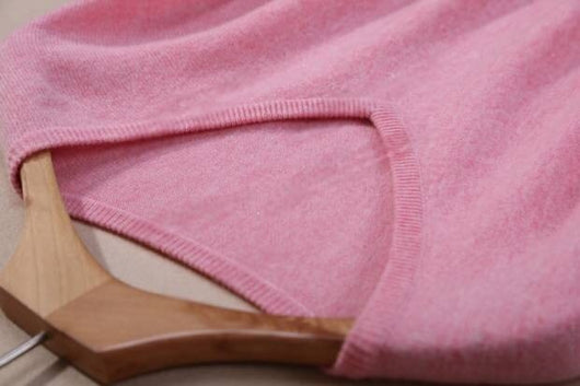 Suéter de Cashmere Cuello en V para Otoño - Image 2