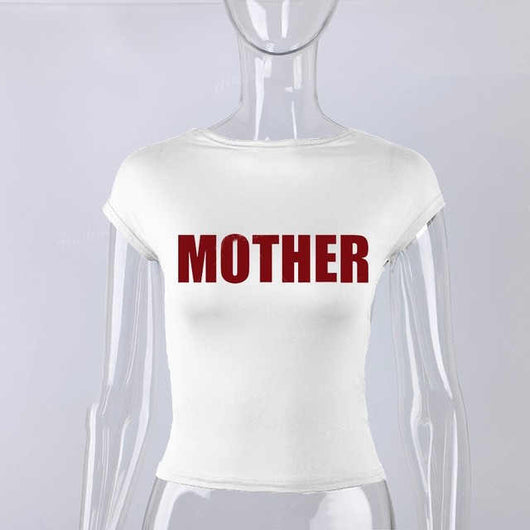 Crop Top Blanco sin Espalda Manga Corta Estilo Y2K para Mujer - Image 2