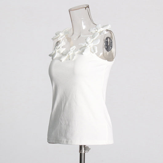 Blusa Elegante para Mujer con Diseño de Flores 3D y Detalles de Costura - Image 12