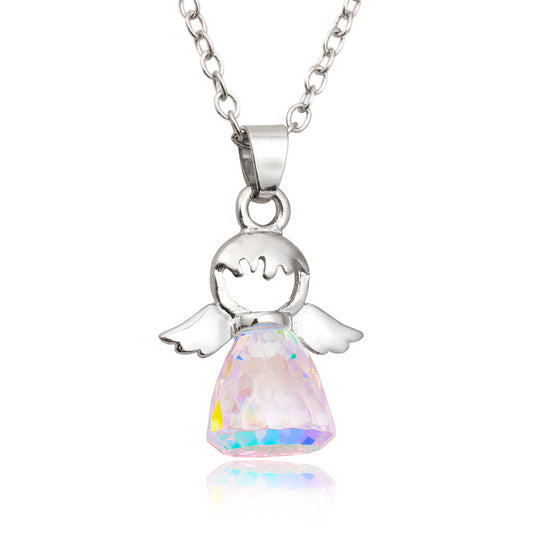 Collar de Cristal "Ángel Guardián" para Mujer