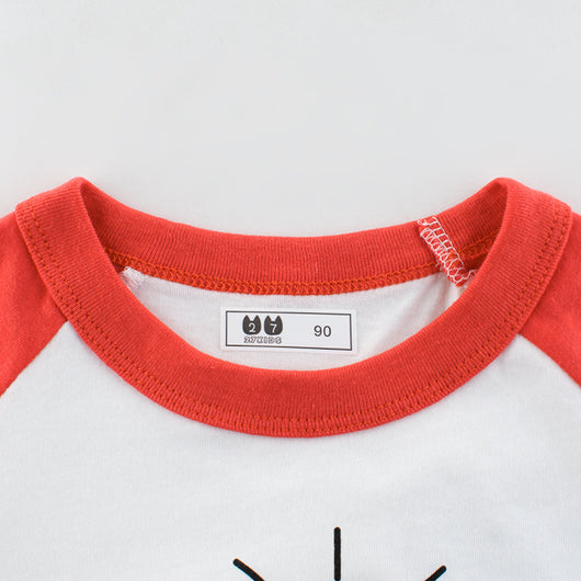 Camiseta Infantil de Algodón Cuello Redondo Manga Corta Verano - Image 4